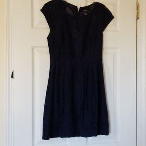 Navy blue lace dress
